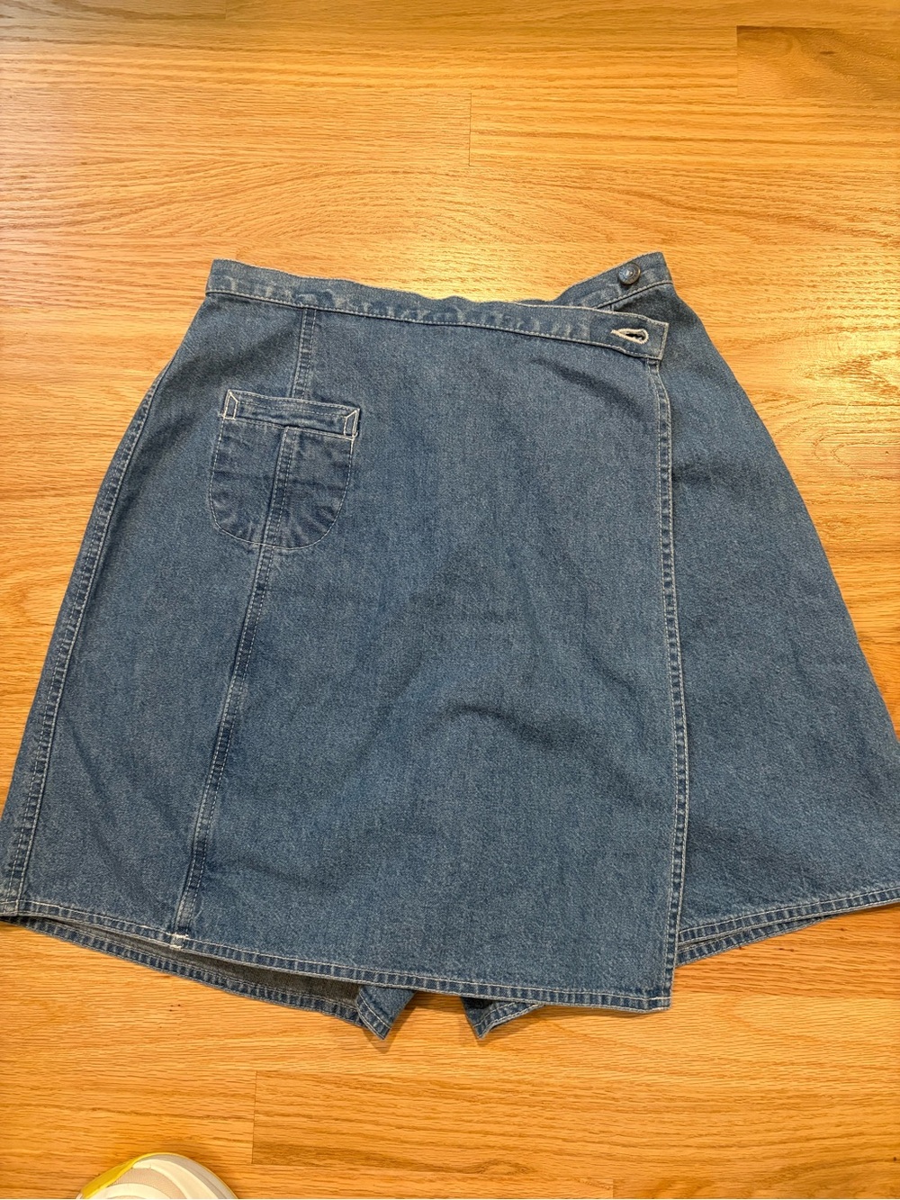 Vintage Liz Claiborne 100% Cotton Jean Skort Sz 8